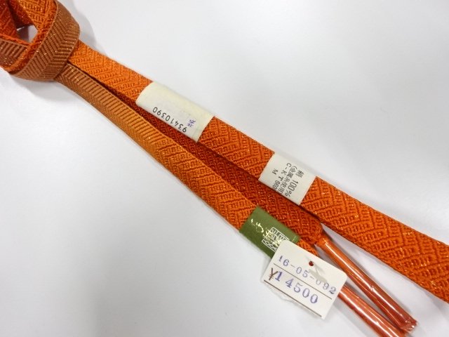 未使用品　正絹　手組帯締め